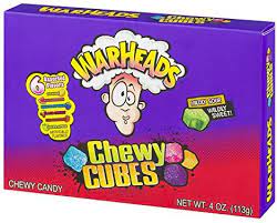 Warheads Chewy Cubes 6 Assorted Flavors 113g RRP £2 CLEARANCE XL £1.75